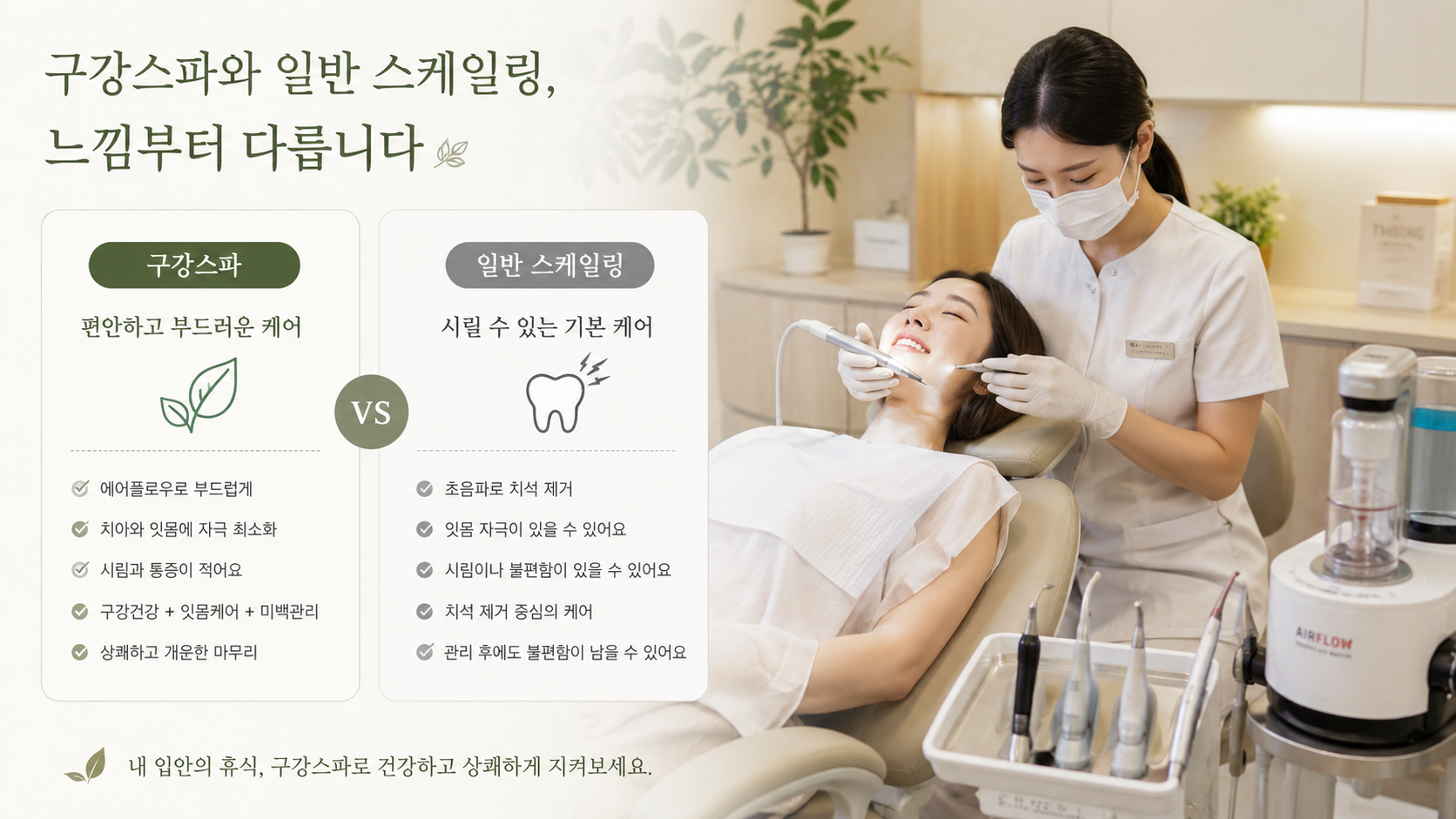口腔 SPA 同洗牙比較圖片